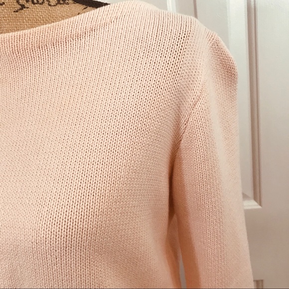 Classic Liz Claiborne Pink Crew Neck Knit Sweater - Picture 7 of 8